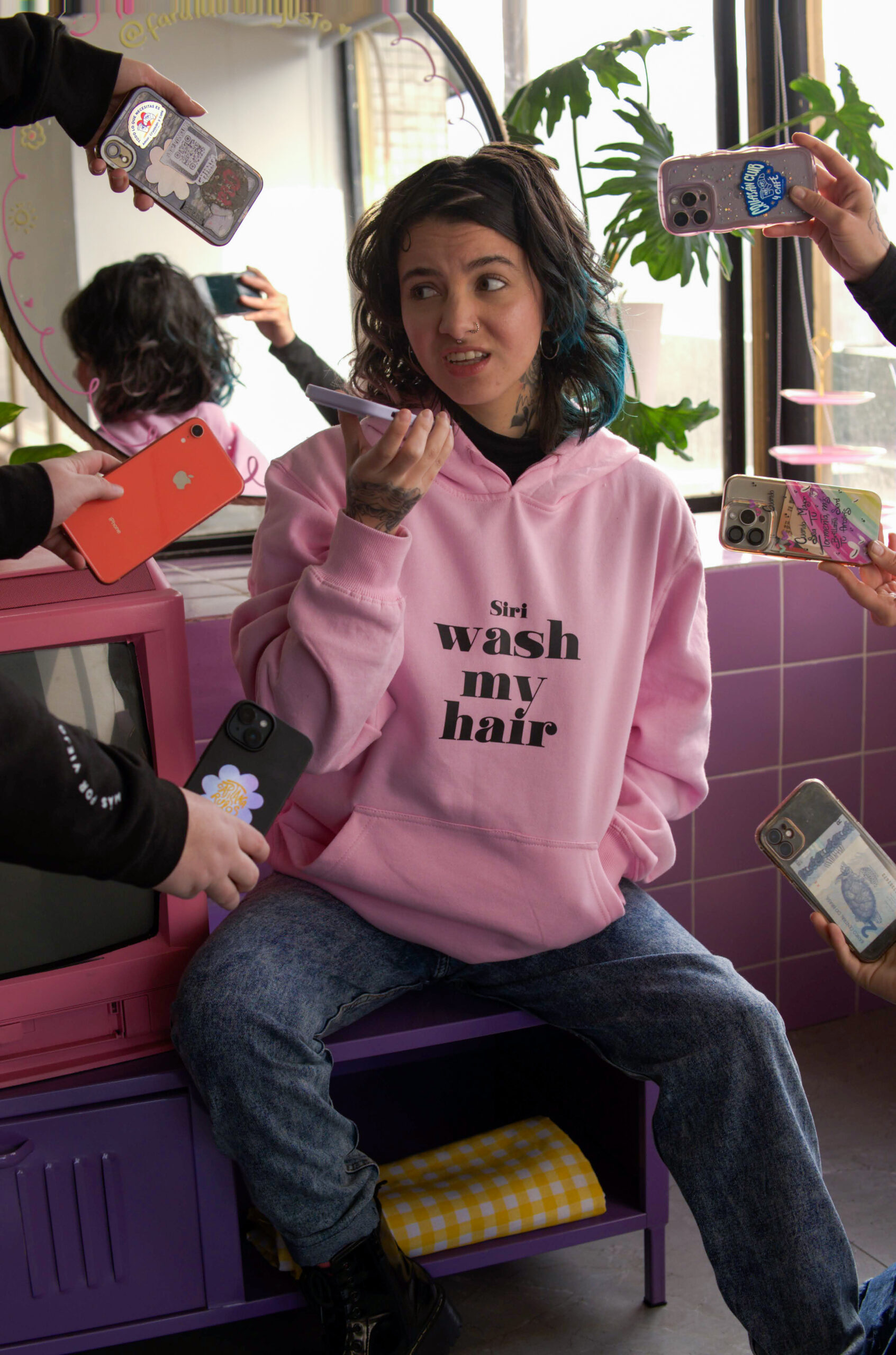 Siri, Wash My Hair Hoodie